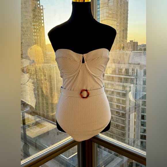 🆕 ZIMMERMANN 🧿 NWOT Chintz Stripe Underwire One Piece- Sz 3 US8 CUP SIZE C/D - Picture 3 of 16